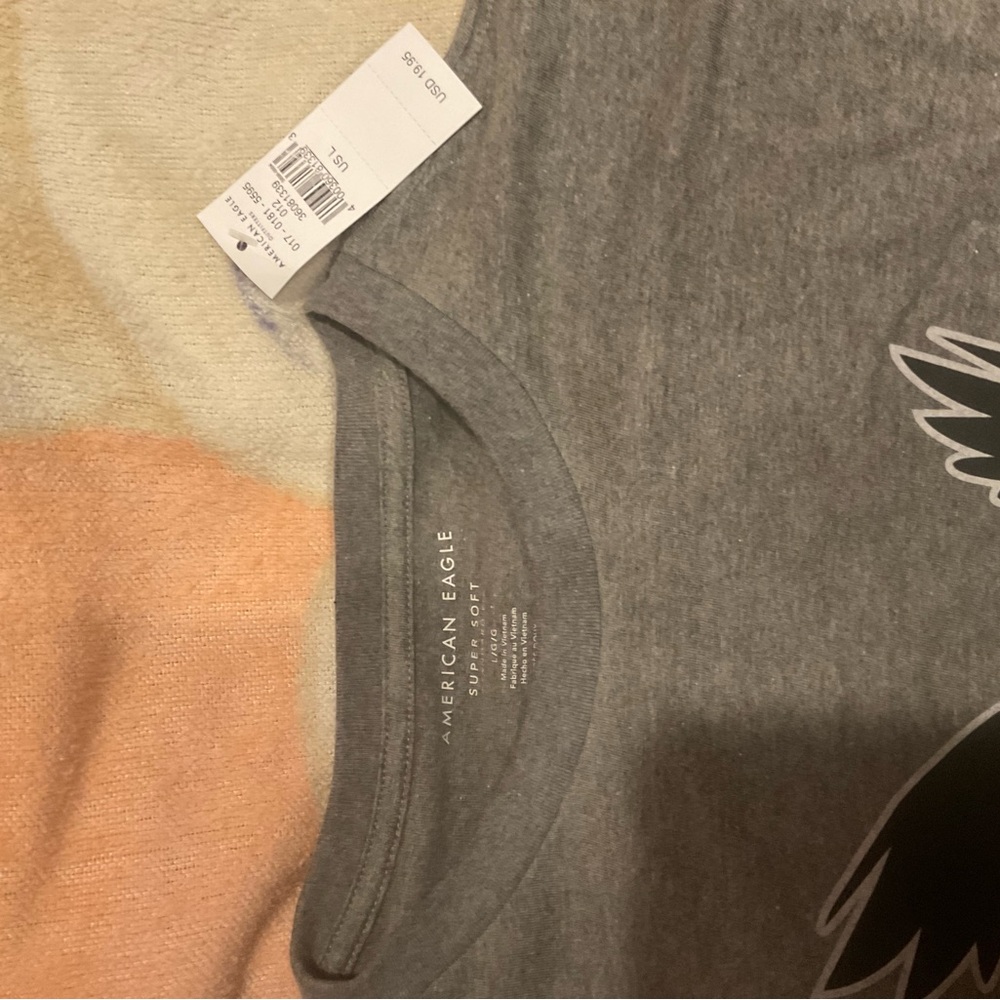 American Eagle Gray Tee with Graphic